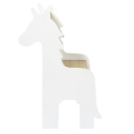 Paris Prix Chaise Enfant En Bois "Licorne" 60cm Blanc