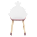 Paris Prix Chaise Enfant "Madame Princesse" 57cm Rose