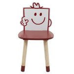 Paris Prix Chaise Enfant "Monsieur Costaud" 53cm Rouge