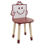 paris prix Chaise Enfant "Monsieur Costaud" 53cm Rouge