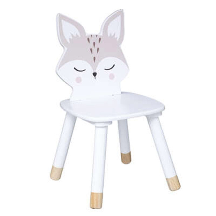 Paris Prix Chaise Enfant Scandinave "Renard" 52cm Blanc