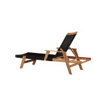 Paris Prix Chaise Longue En Bois "Little John" 115cm Naturel