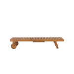 Paris Prix Chaise Longue En Bois "Luzon" 200cm Naturel