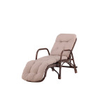 Paris Prix Chaise Longue En Rotin "Nella" 177cm Noyer