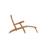 Paris Prix Chaise Longue En Teck "Kenya" 150cm Naturel