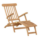 paris prix Chaise Longue en Teck "Kenya" 150cm Naturel