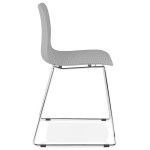 Paris Prix Chaise Moderne "Valkyrie" 82cm Gris & Argent