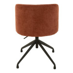 Paris Prix Chaise Pivotante Design "Gena" 56cm Bordeaux