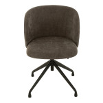 Paris Prix Chaise Pivotante Design "Gena" 56cm Gris Foncé