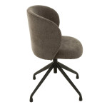 Paris Prix Chaise Pivotante Design "Gena" 56cm Gris Foncé