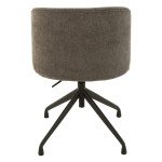Paris Prix Chaise Pivotante Design "Gena" 56cm Gris Foncé