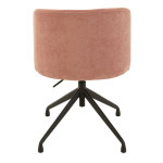 Paris Prix Chaise Pivotante Design "Gena" 56cm Rose Clair
