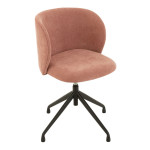 paris prix Chaise Pivotante Design "Gena" 56cm Rose Clair