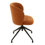 Paris Prix Chaise Pivotante Design "Gena" 56cm Rouille
