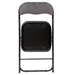 Paris Prix Chaise Pliante En Velours "Basic" 79cm Gris