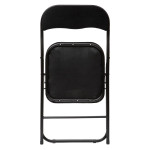 Paris Prix Chaise Pliante En Velours "Basic" 79cm Noir