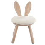 Paris Prix Chaise Pour Enfant "Oreilles Lapin" 56cm Naturel
