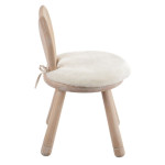 Paris Prix Chaise Pour Enfant "Oreilles Lapin" 56cm Naturel