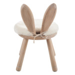 Paris Prix Chaise Pour Enfant "Oreilles Lapin" 56cm Naturel