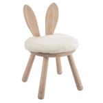 paris prix Chaise pour Enfant "Oreilles Lapin" 56cm Naturel