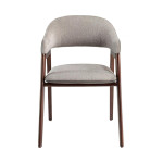Paris Prix Chaise Rembourrée Design "Tania" 79cm Gris