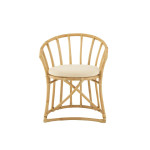 Paris Prix Chaise Rotin & Coussin "Howard" 70cm Naturel