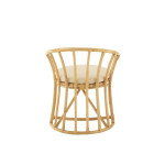 Paris Prix Chaise Rotin & Coussin "Howard" 70cm Naturel
