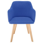 Paris Prix Chaise Scandinave En Tissu "Sweet Color" 76cm Bleu