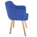 Paris Prix Chaise Scandinave En Tissu "Sweet Color" 76cm Bleu