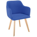 paris prix Chaise Scandinave en Tissu "Sweet Color" 76cm Bleu