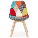 Paris Prix Chaise Scandinave Patchwork "Aury" 82cm Multicolore