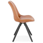 Paris Prix Chaise Scandinave "Yolanda" 82cm Brun & Noir