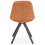 Paris Prix Chaise Scandinave "Yolanda" 82cm Brun & Noir