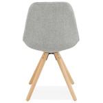 Paris Prix Chaise Scandinave "Yolanda" 82cm Gris & Naturel