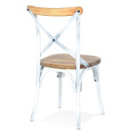 Paris Prix Chaise Vintage "Aranja" 89cm Naturel & Blanc
