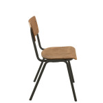 Paris Prix Chaise Vintage En Bois "Mauricio" 82cm Marron