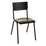 paris prix Chaise Vintage en Bois "Mauricio" 82cm Noir
