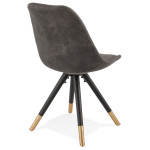Paris Prix Chaise Vintage "Kili" 83cm Gris Foncé & Noir