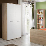 Paris Prix Chambre Complète Enfant 5P "Dino II" Chêne & Blanc