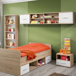 Paris Prix Chambre Complète Enfant 5P "Dino II" Chêne & Blanc