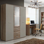 Paris Prix Chambre Complète Enfant 5P "Dino IV" Chêne & Blanc