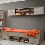 Paris Prix Chambre Complète Enfant 5P "Dino IV" Chêne & Blanc