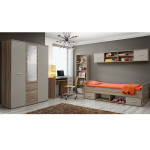 paris prix Chambre Complète Enfant 5P "Dino IV" Chêne & Blanc