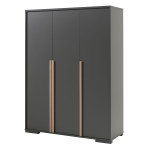 Paris Prix Chambre Complète Enfant 6P "London" Gris Anthracite