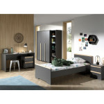 paris prix Chambre Complète Enfant 6P "London" Gris Anthracite
