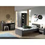 paris prix Chambre Complète Enfant 6P "London II" Gris Anthracite
