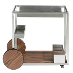 Paris Prix Chariot Mini Bar Design "Rudez" 91cm Argent