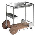 paris prix Chariot Mini Bar Design "Rudez" 91cm Argent