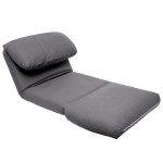 Paris Prix Chauffeuse Convertible 1 Place "Marza" 78cm Gris