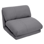 paris prix Chauffeuse Convertible 1 Place "Marza" 78cm Gris